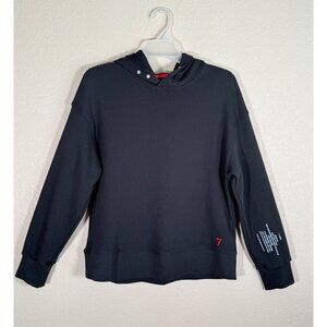 ANGLERO 7 Lines Men's Pullover Hooded Sweatshirt Black